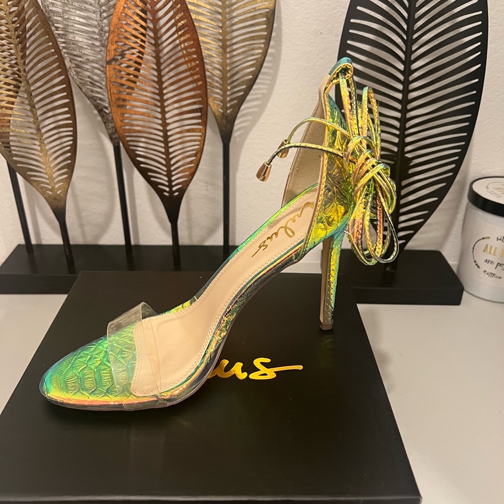 Elegant Iridescent Heels by Lulus